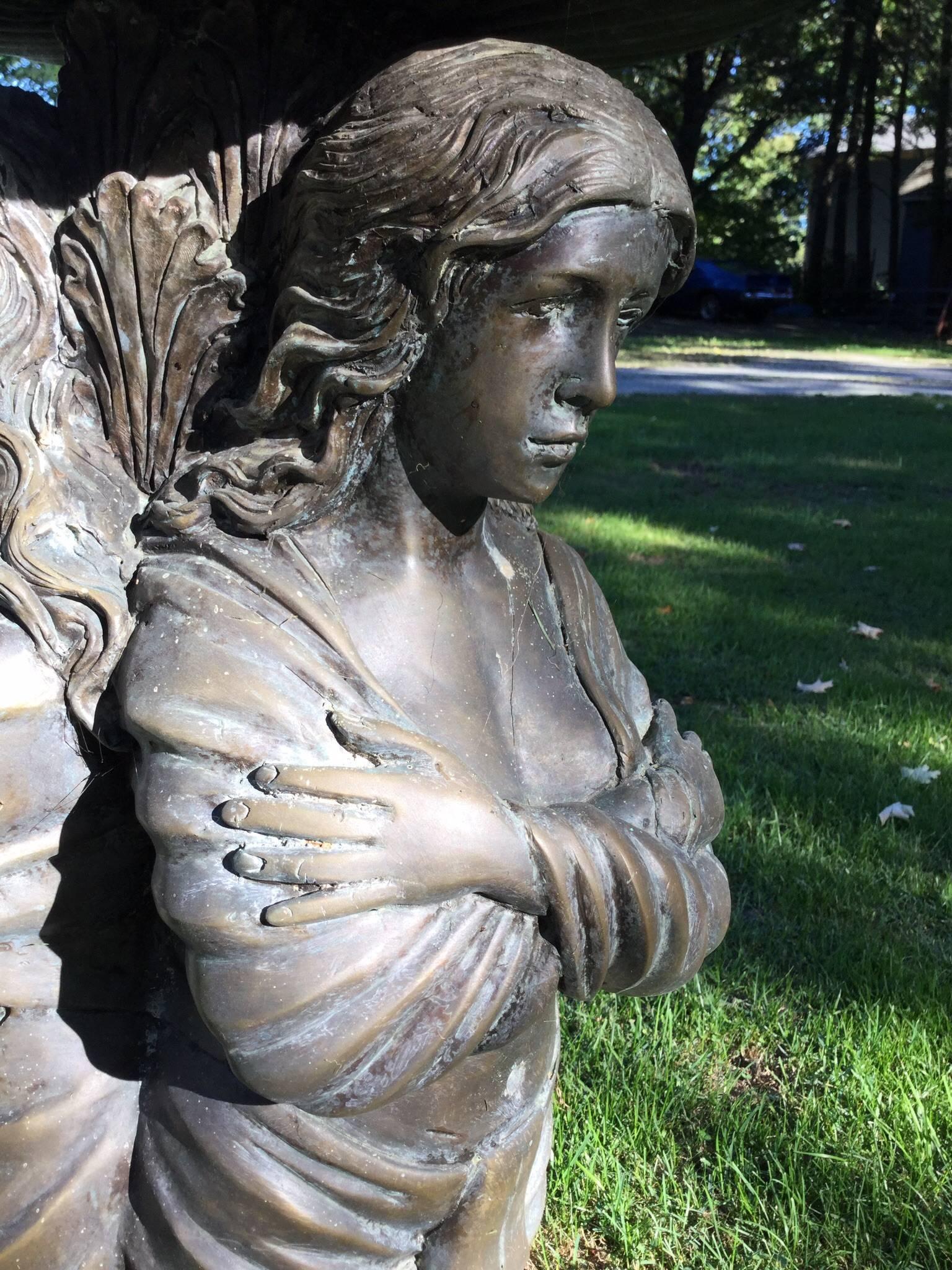 bird bath statue