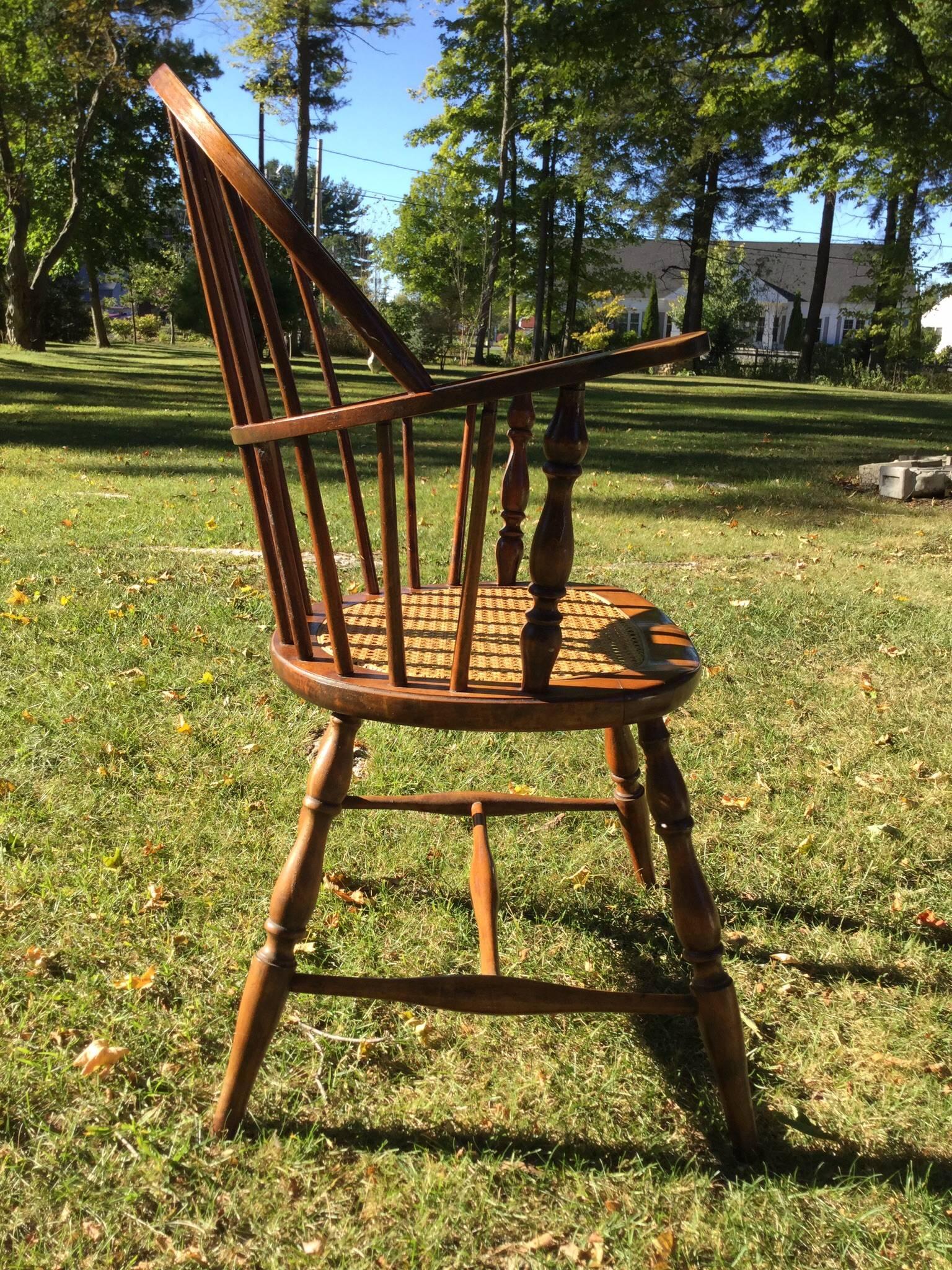 American Colonial Early American Windsor Style Armchair For Sale
