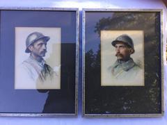 Two Male Soldier Drawings