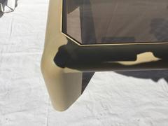 Signed Karl Springer Python Skin Coffee Table