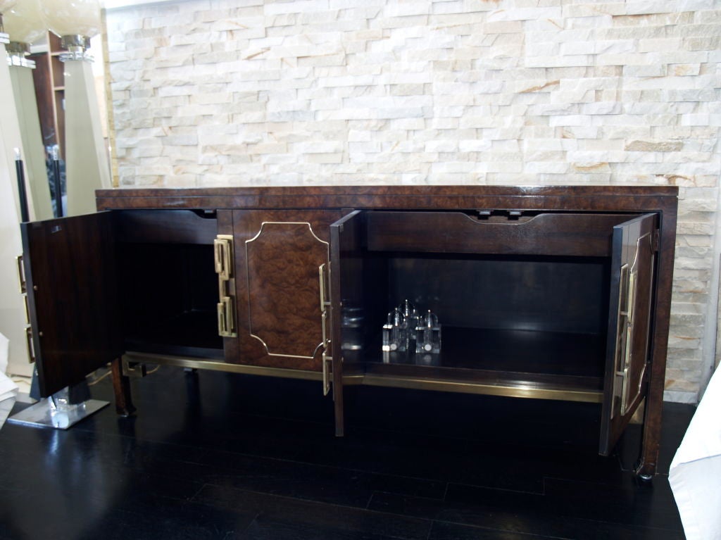 American 1970s Mastercraft Buffet, Server or Credenza For Sale
