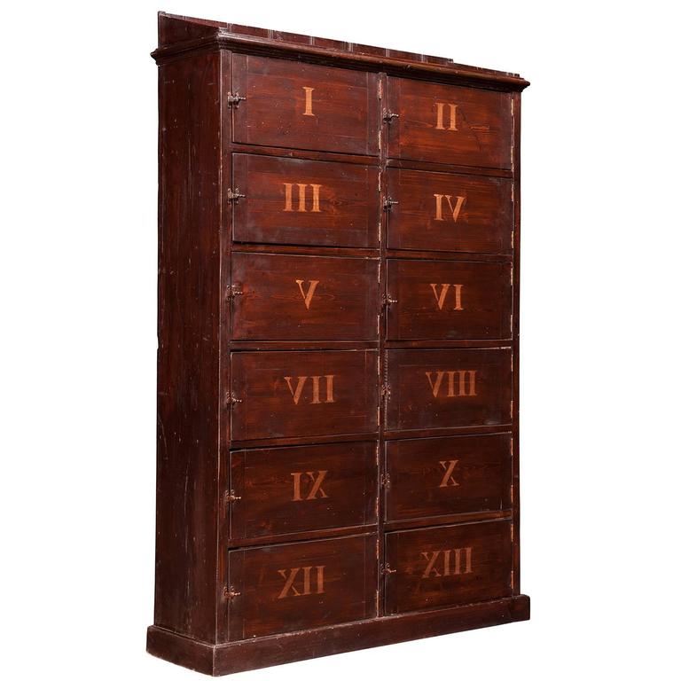 Church Locker Pine Church Locker at 1stDibs