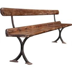 Antique Pine / Iron Benches