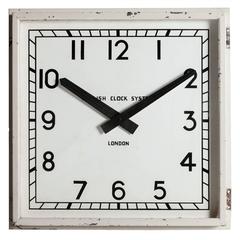 White Factory Clock