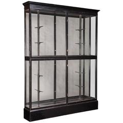 Rectangular Black Display Cabinet