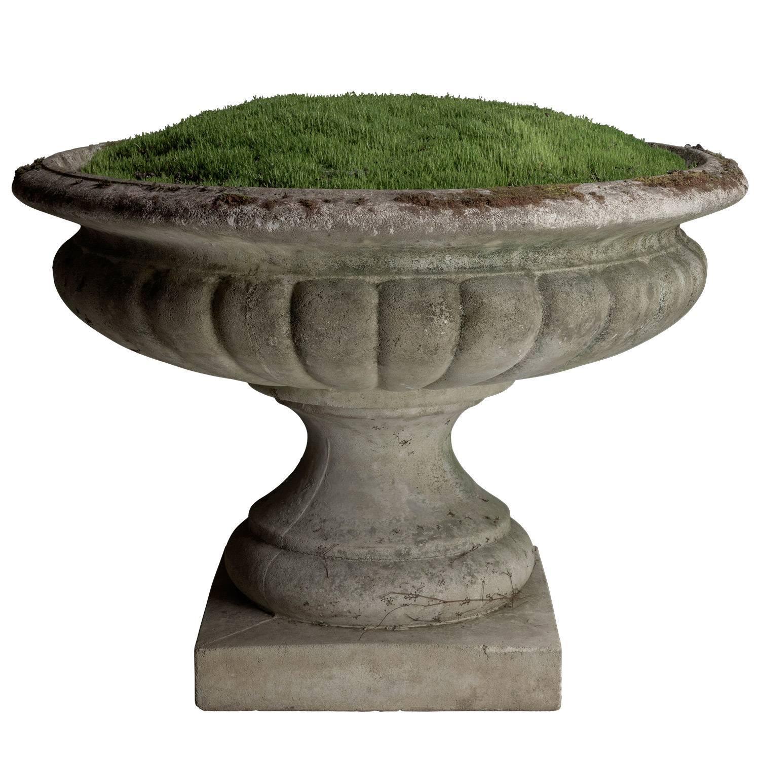 Giant Concrete Garden Urn For Sale at 1stdibs