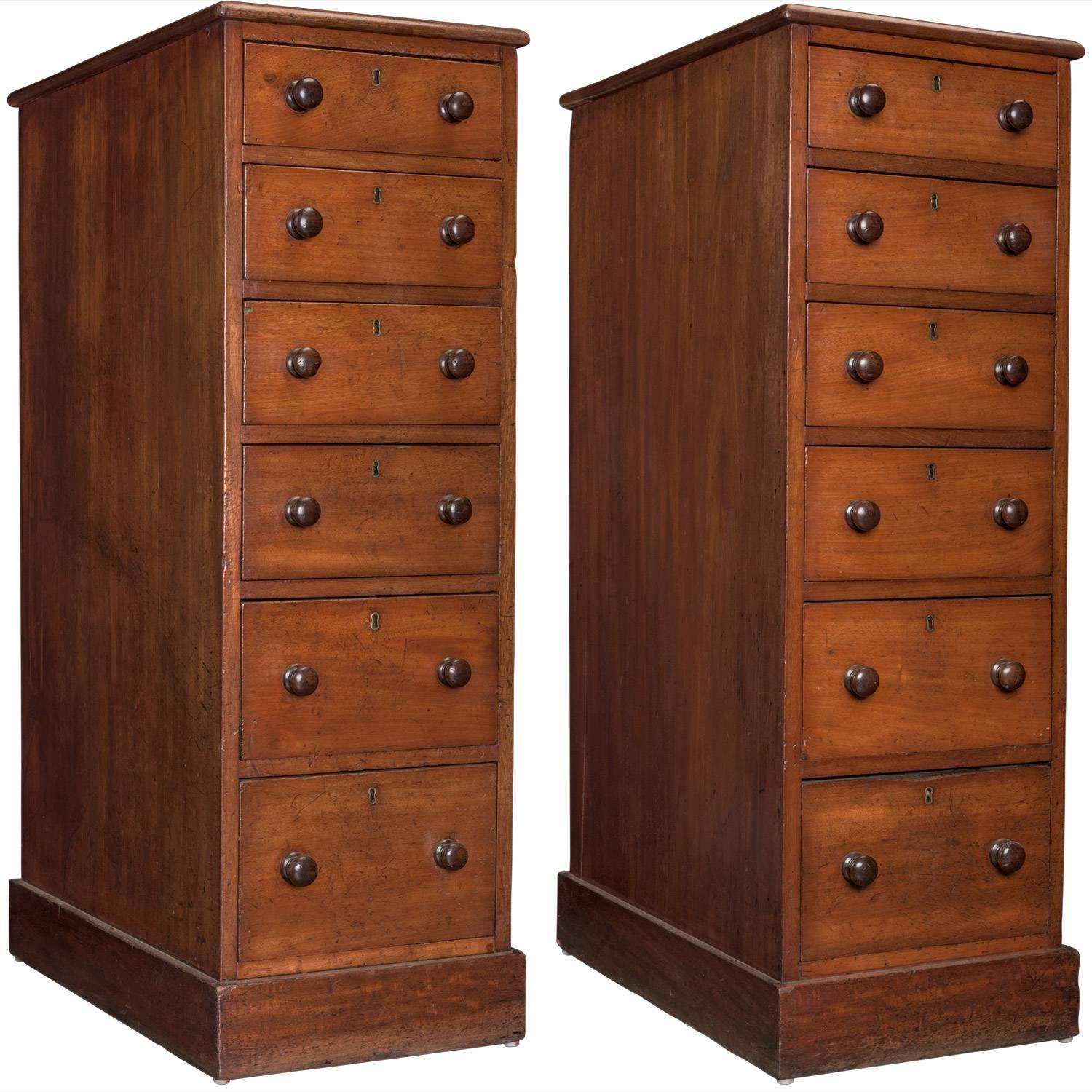 Tall Mahogany Chest of Drawers, England, circa 1870