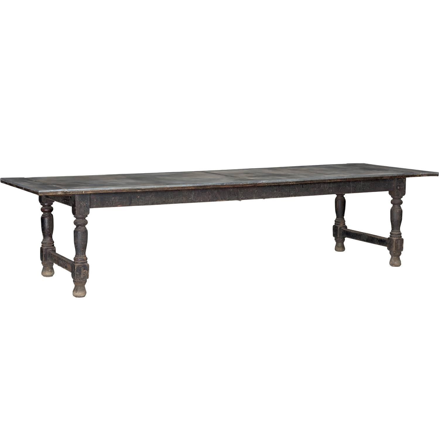Zinc Refectory Dining Table