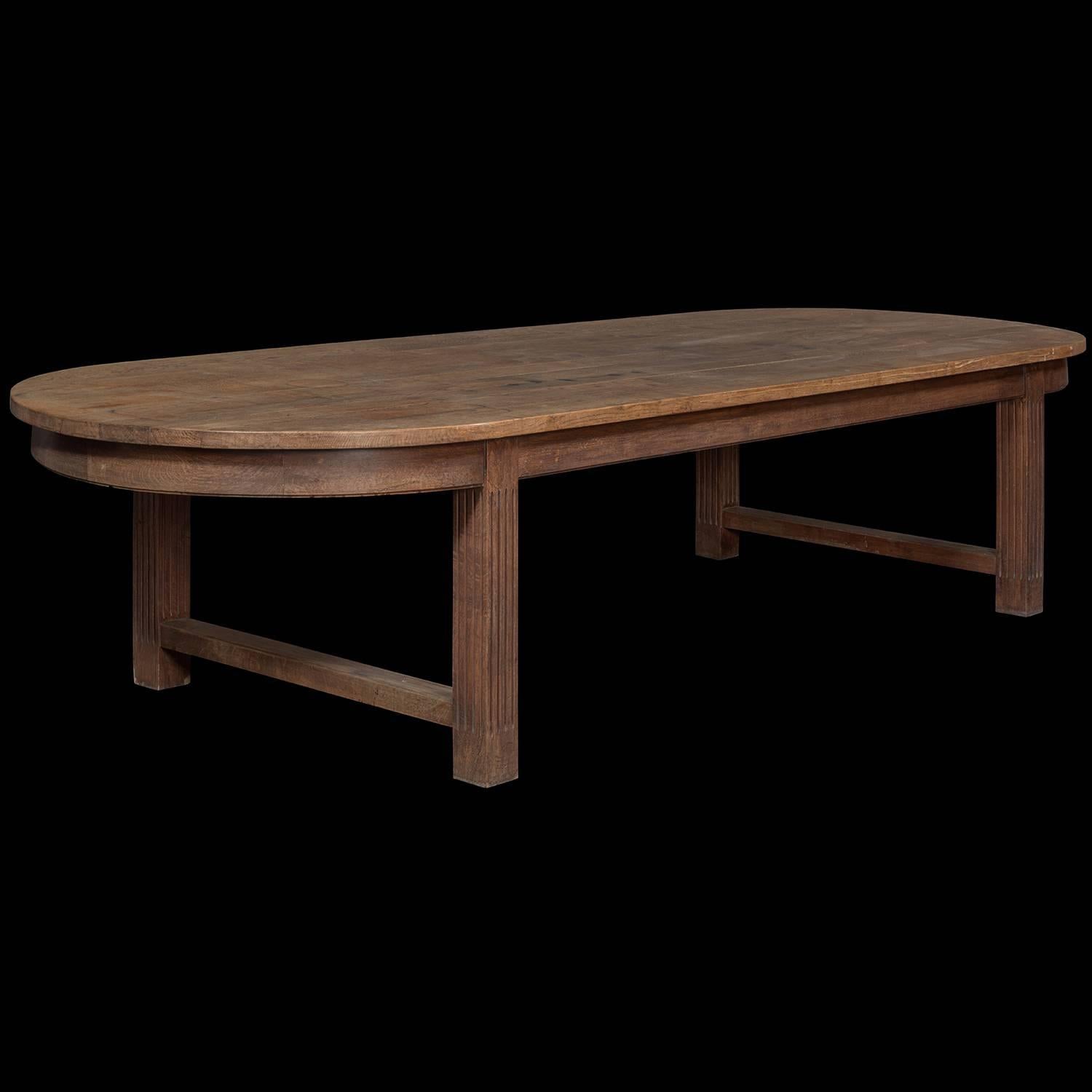 Solid construction with subtle decorative carving to the outer side of the four legs.