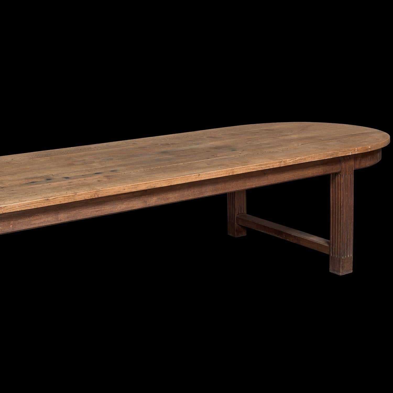 Early 20th Century Rounded Edge French Dining Table