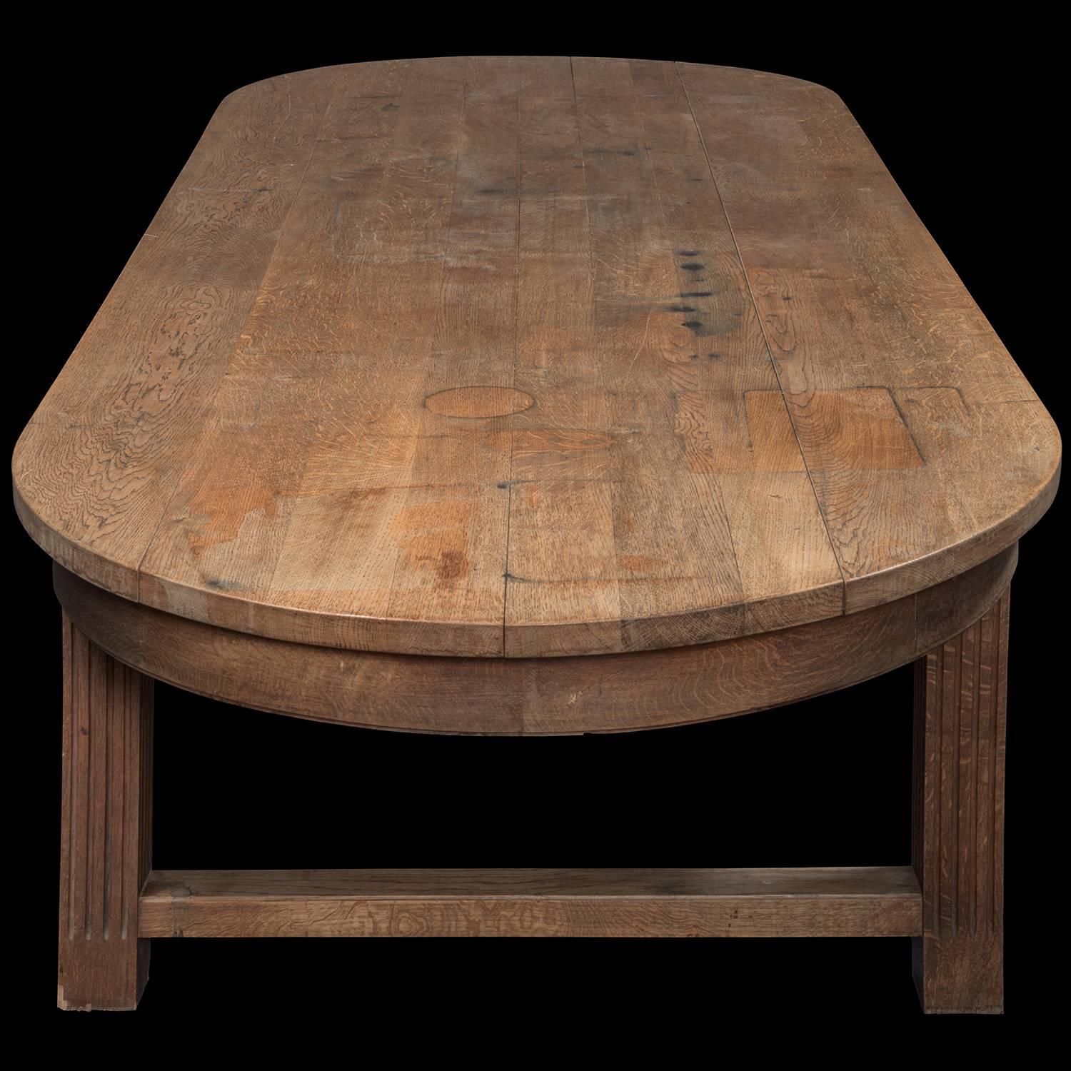 Wood Rounded Edge French Dining Table