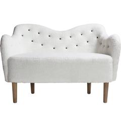 Faux Wool Danish Sofa, circa 1970