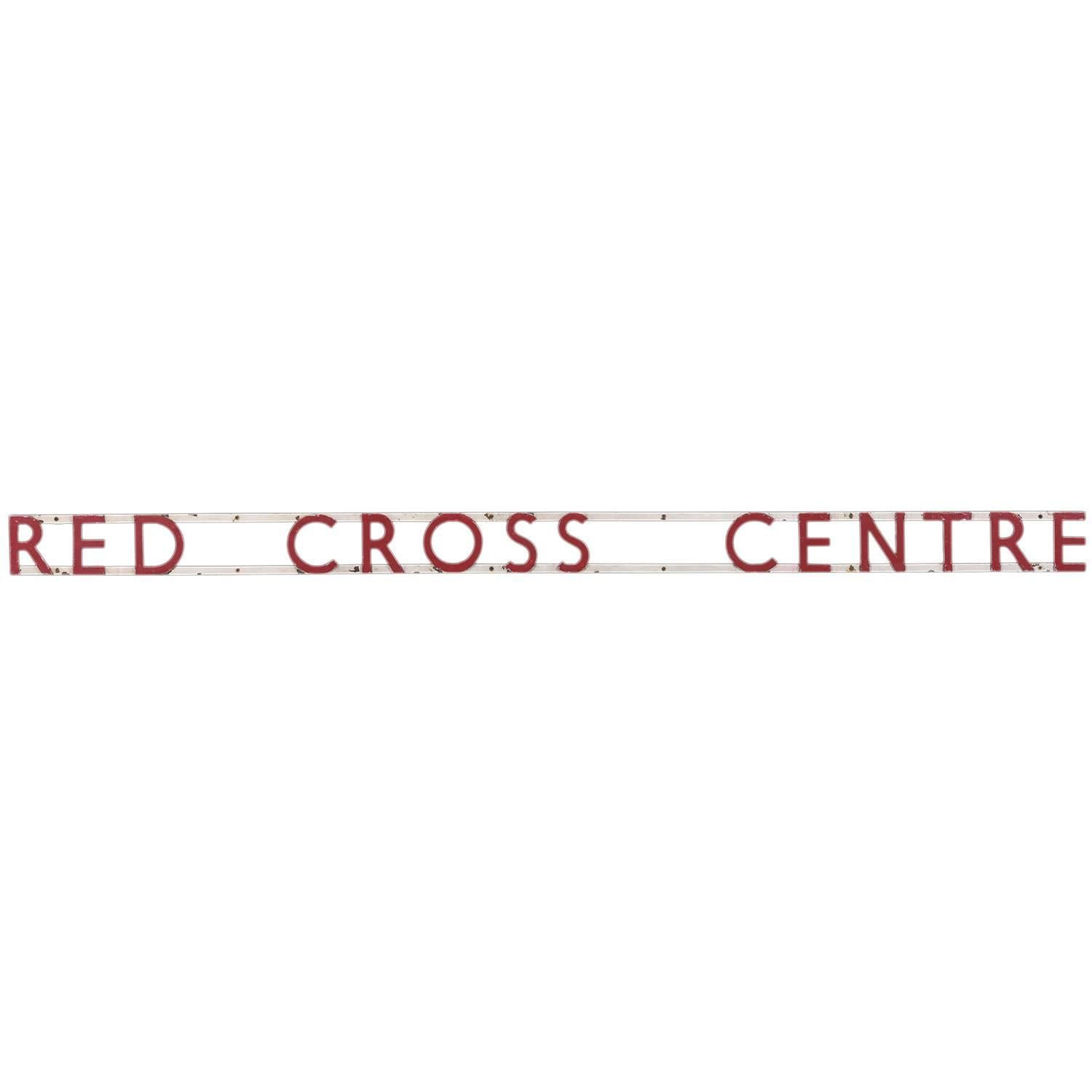 Red Cross Centre Sign