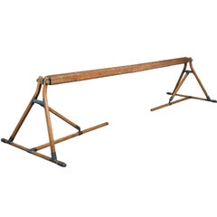 Antique Wooden Balance Beam