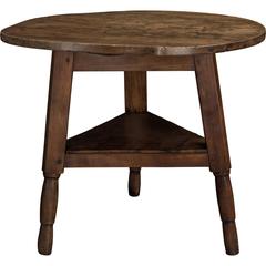 Antique Sycamore Cricket Table