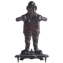 Carved Wood Folk Art Umbrella Stand, circa 1920 4