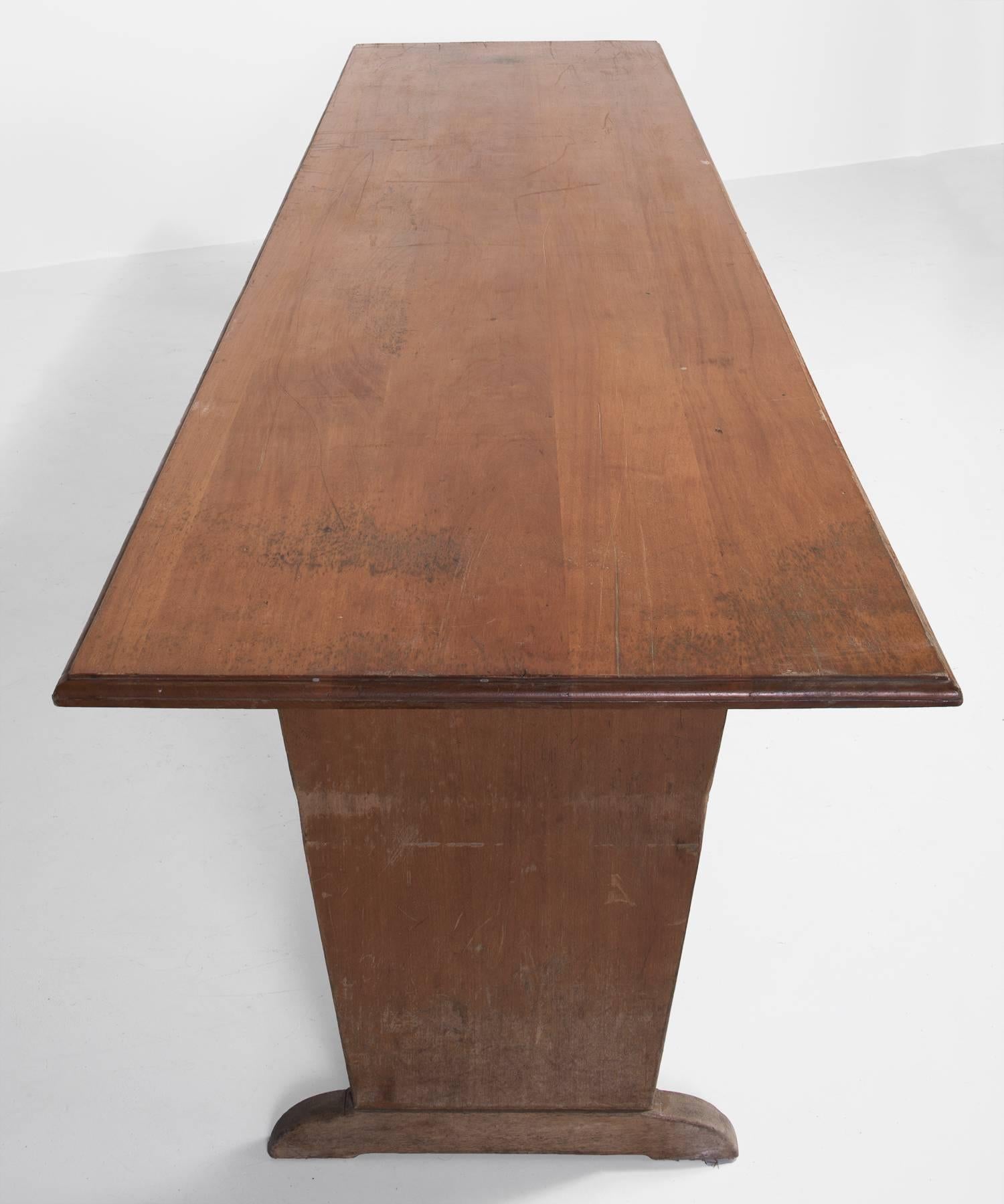 Mid-20th Century Oak Refectory Dining Table, circa 1930