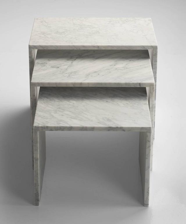 Set of Marble Nesting Tables at 1stDibs