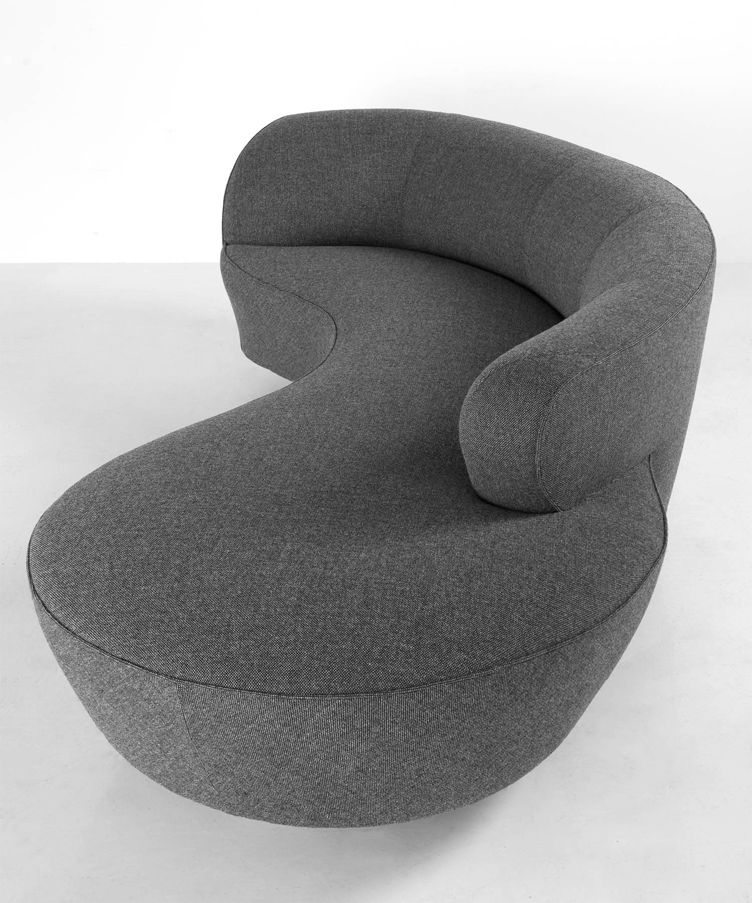Modern Serpentine Sofa by Vladimir Kagan, circa 1970