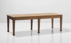 Edwardian Oak Dining Table, circa 1910