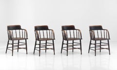 Taylor & Hobson Wooden Armchairs, circa 1900