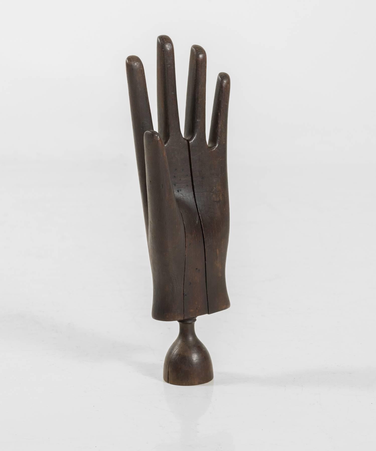 English Wooden Glove Stretcher, circa 1890