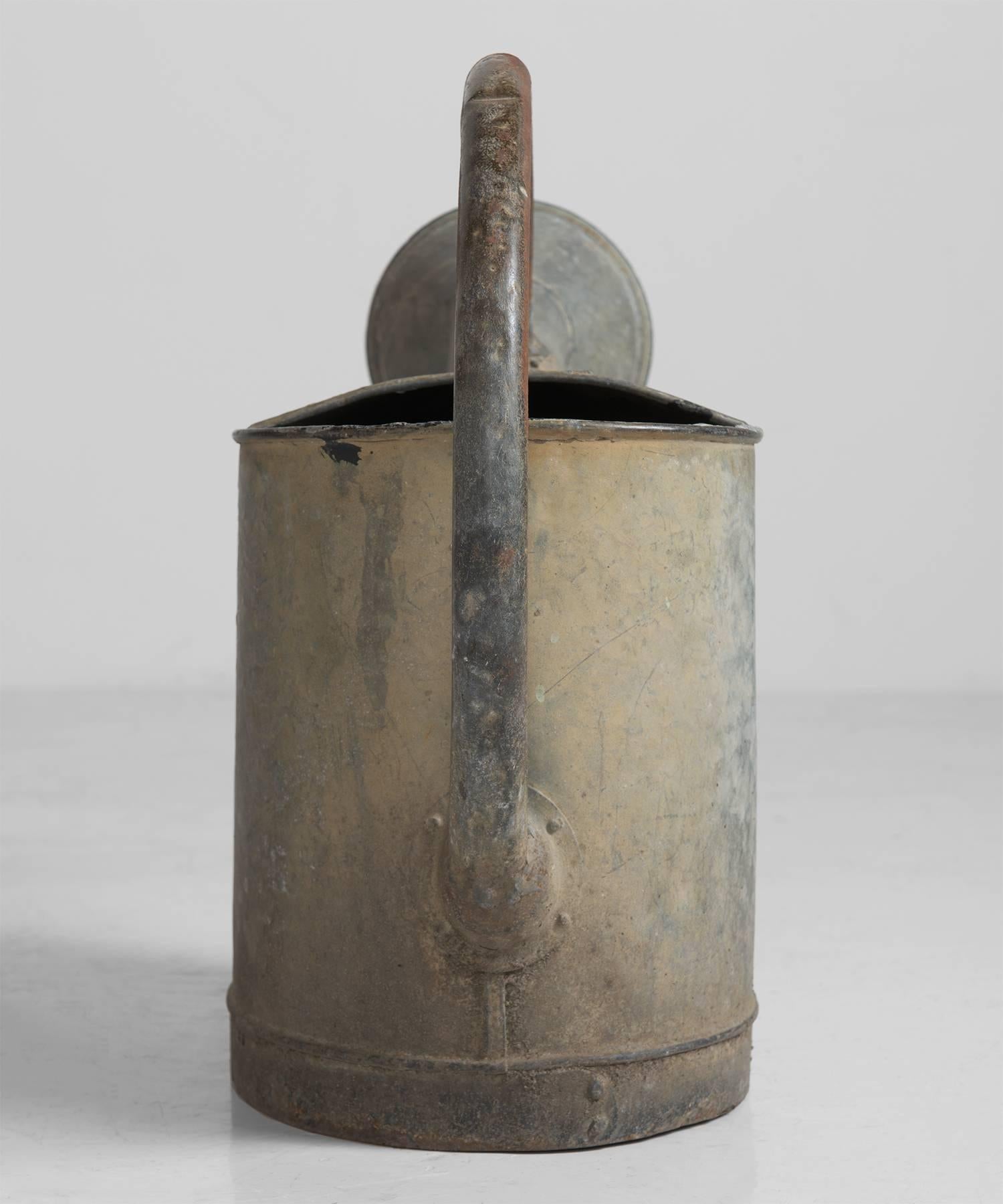 Early 20th Century Zinc Watering Cans, circa 1920