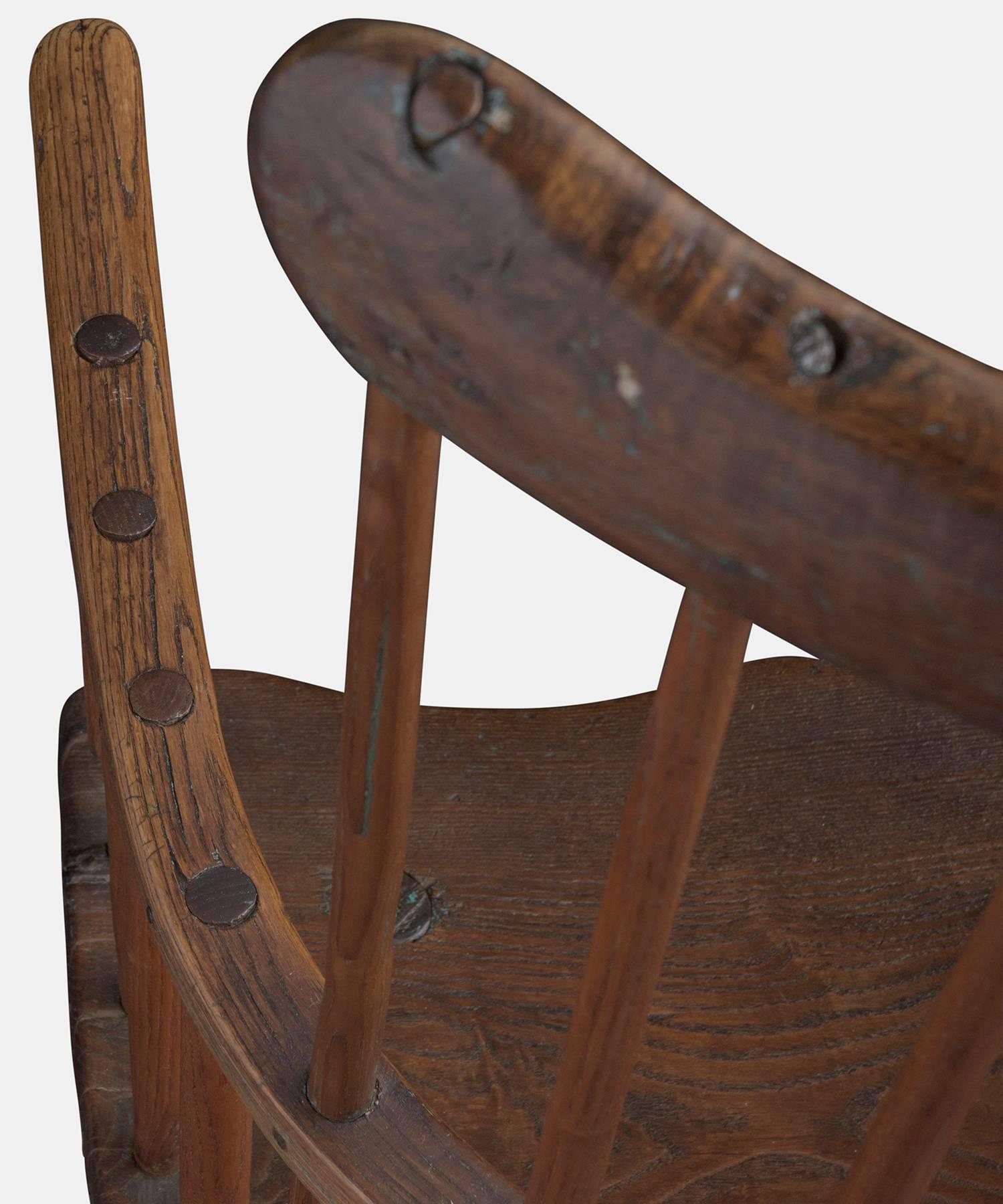 Ash West Country Primitive Windsor Chair, circa 1750