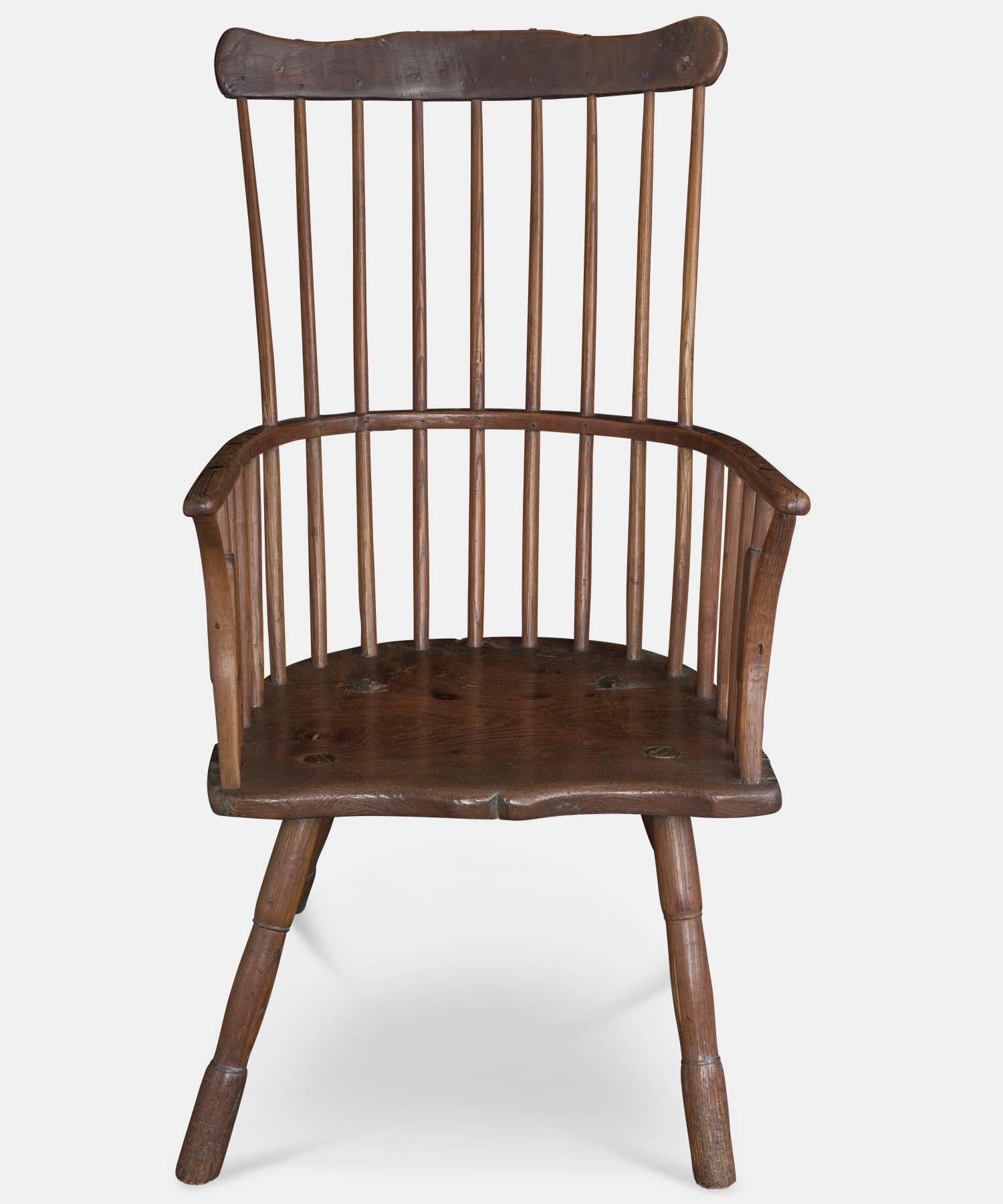 English West Country Primitive Windsor Chair, circa 1750