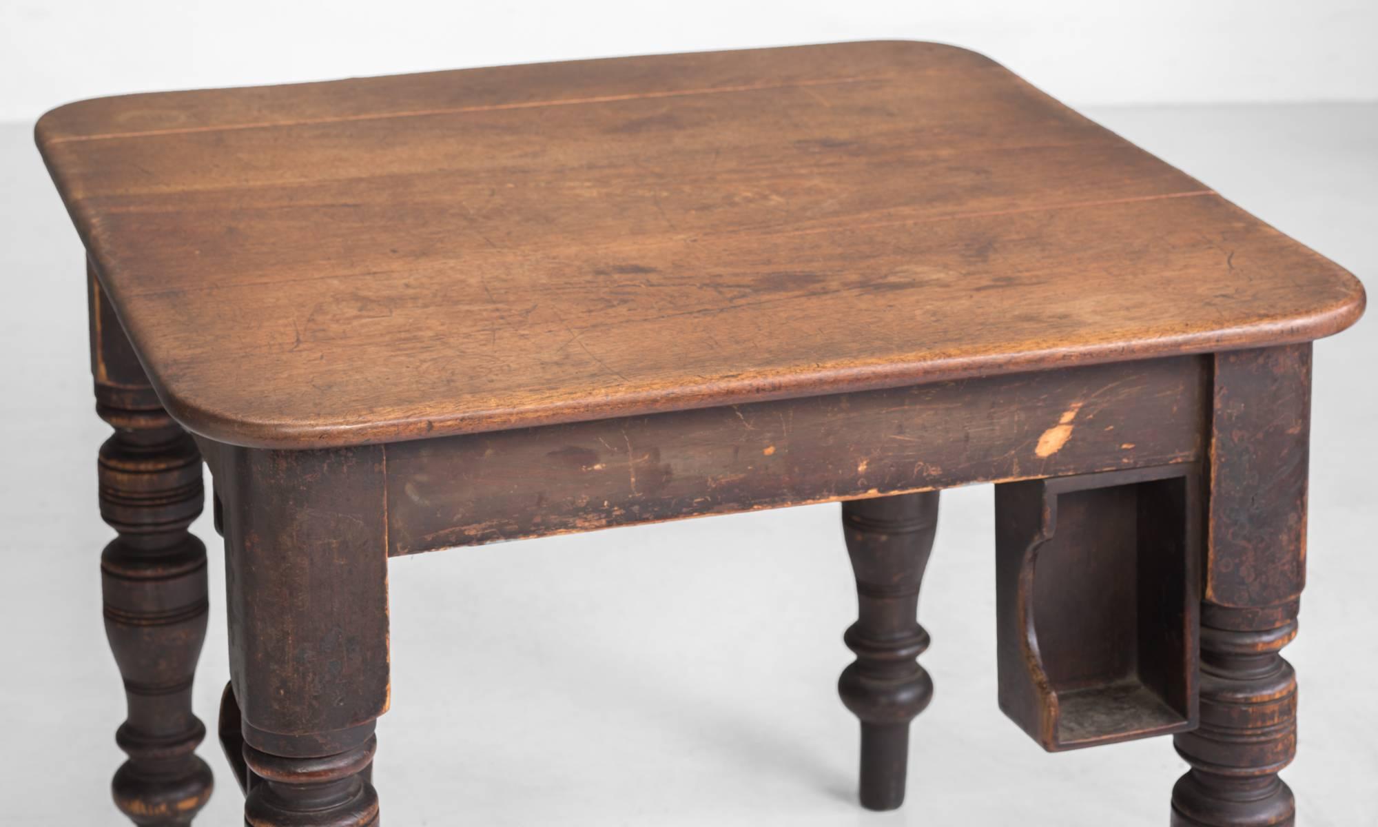 English Oak and Painted Pine Pub Tables, circa 1900
