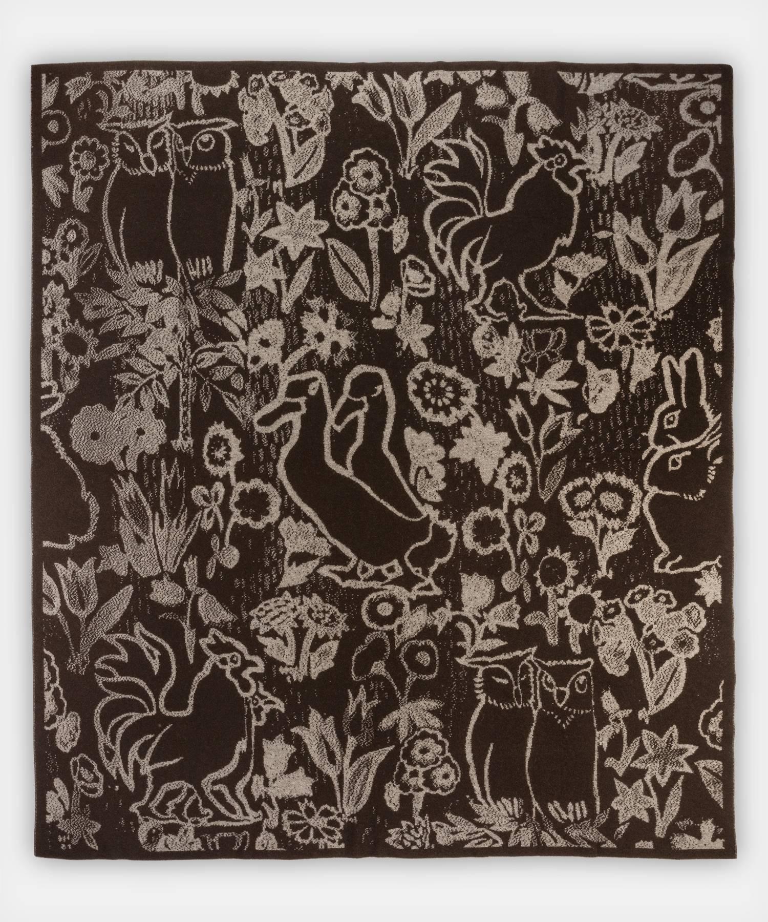 Friends blanket by Saved, New York

Featuring a folksy and tonal chorus of animals, this Art Nouveau inspired design is finished by hand in a warm, soft jacquard knit. Available in King and Queen sizes, please inquire for pricing, availability, and