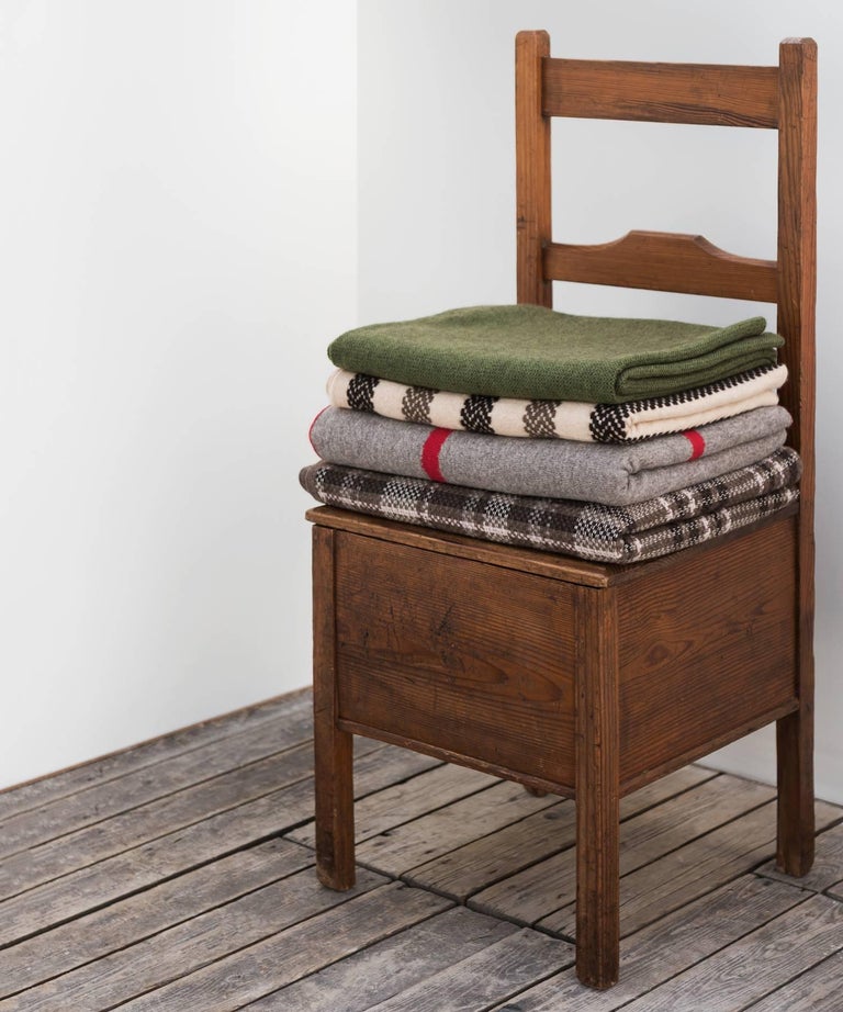 Moss Green Blanket by Saved, New York For Sale at 1stDibs