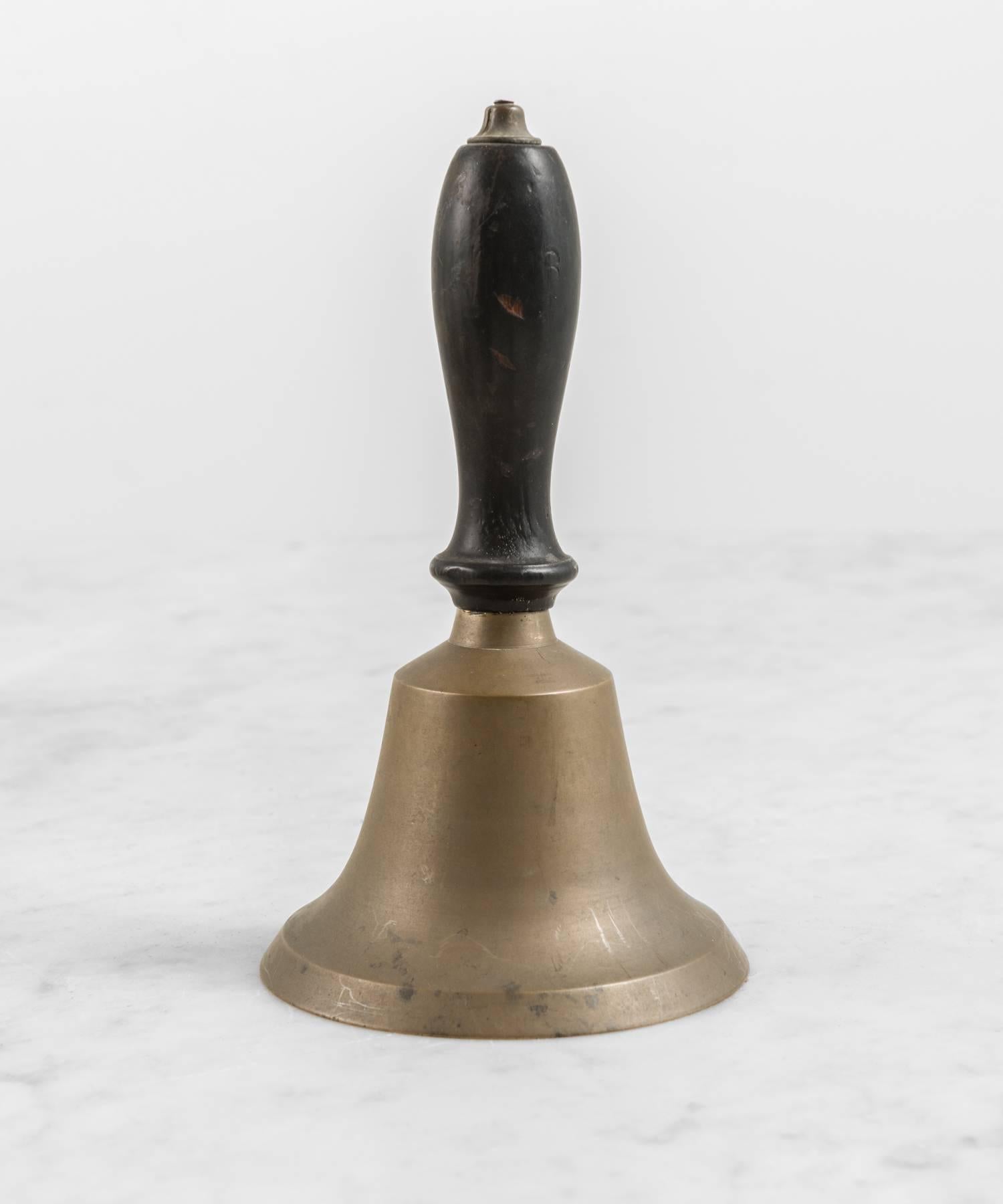Medium Sized Bell with Wooden Handle, circa 1900-1940 1