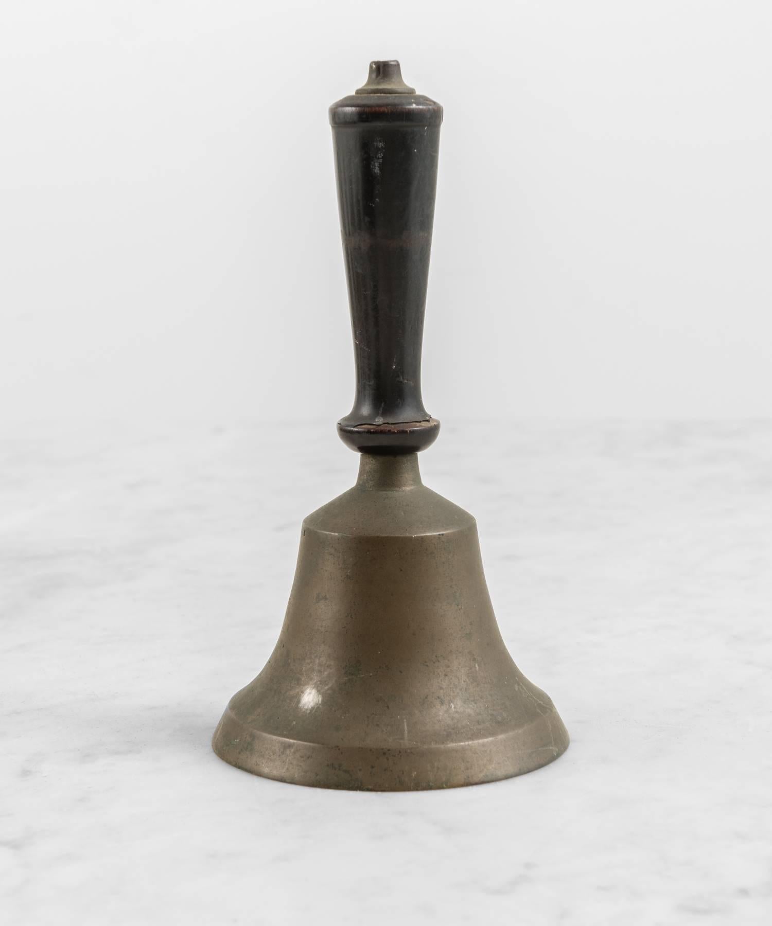 Medium Sized Bell with Wooden Handle, circa 1900-1940 2