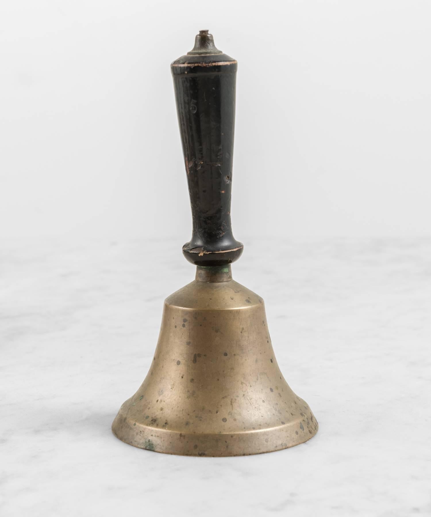 Medium Sized Bell with Wooden Handle, circa 1900-1940 3