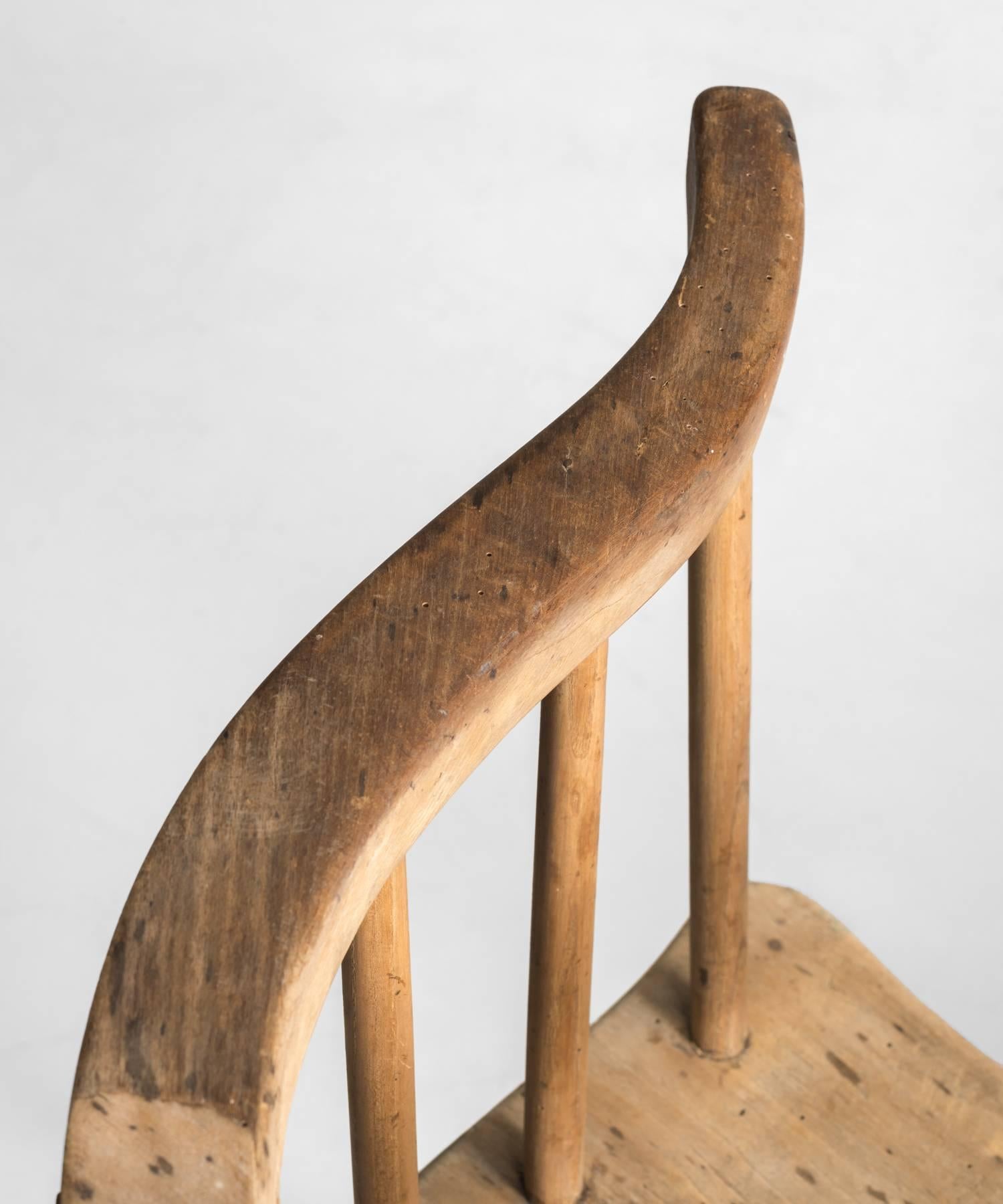 Late 19th Century Primitive Windsor Chair, circa 1880