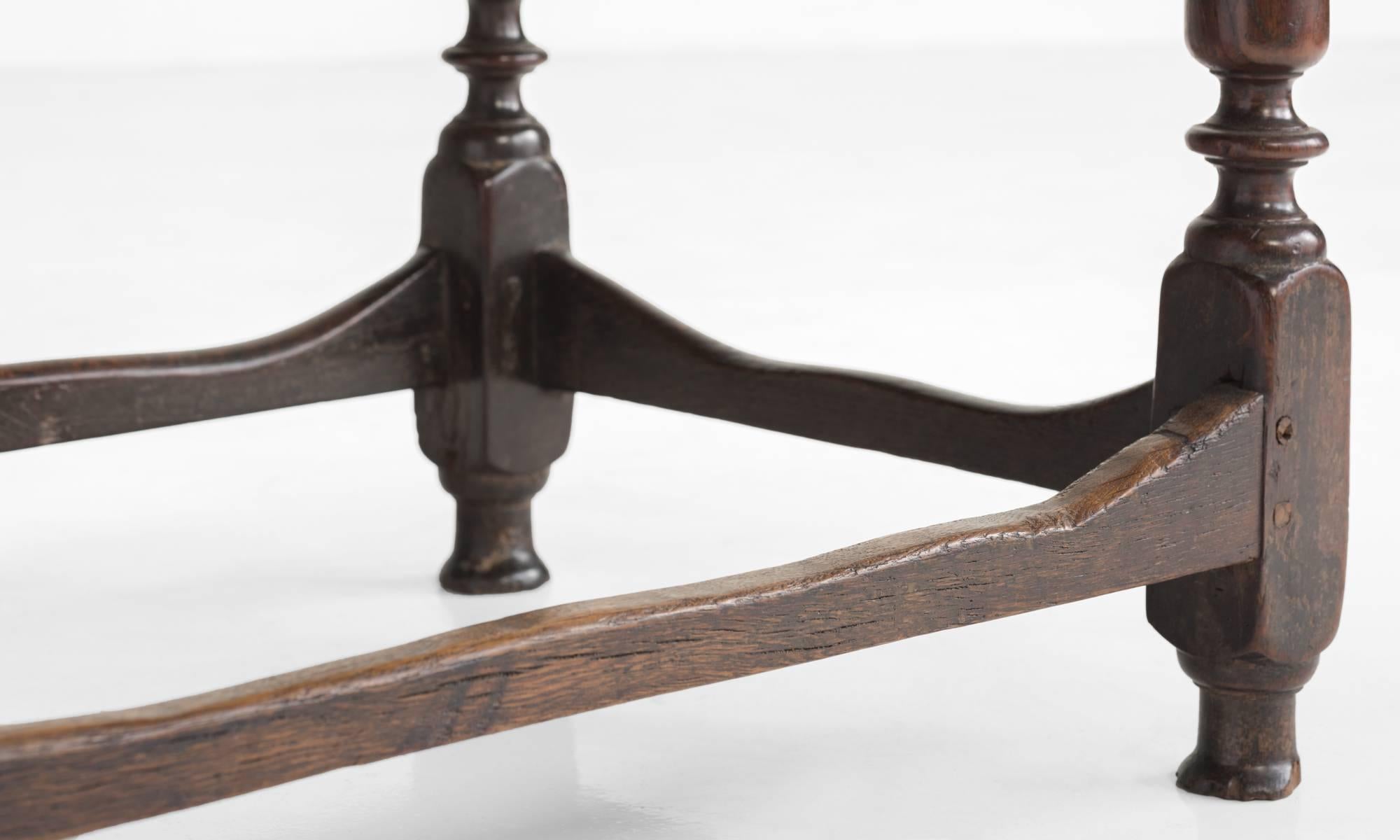 Oak Side Table, circa 1790 1