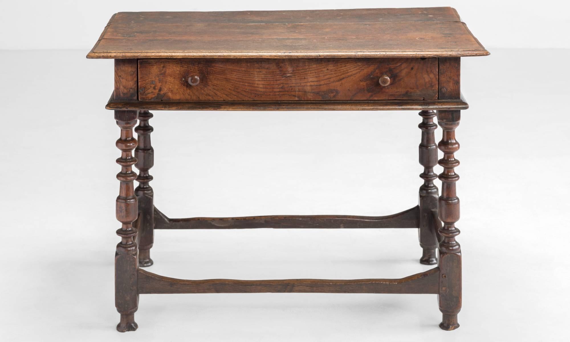 French Oak Side Table, circa 1790