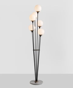6-Globe Floor Lamp, Italy, circa 1960