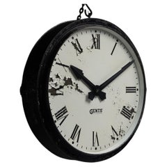 Horloge de gare massive de 40 pouces, Angleterre vers 1920
