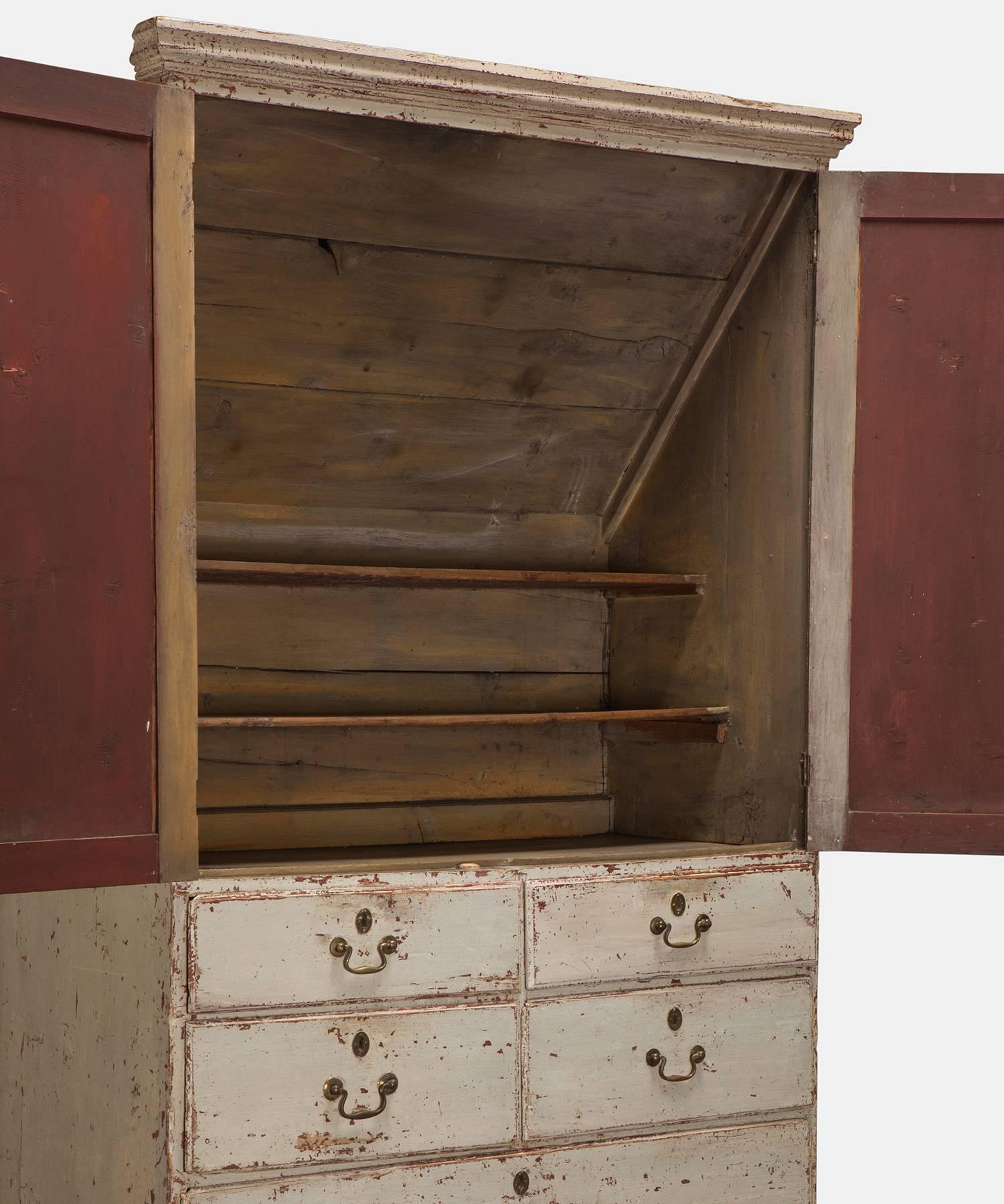 Early 19th Century English Country House Attic Cupboard