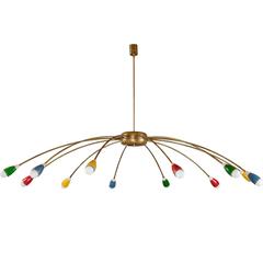 Brass Rainbow Chandelier