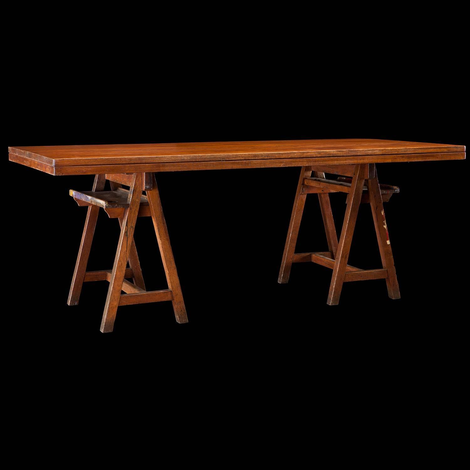 Art School Trestle Table For Sale at 1stdibs