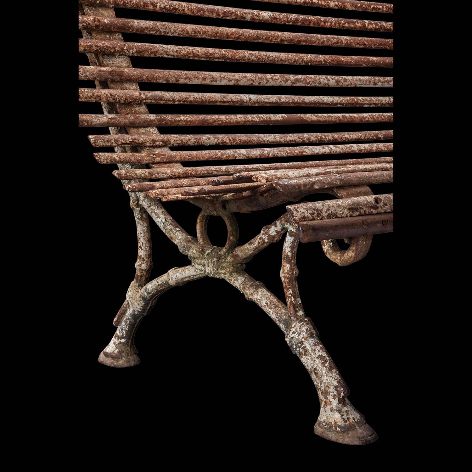 French Iron Garden Bench