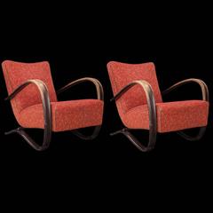 Pair of Jindrich Halabala Armchairs