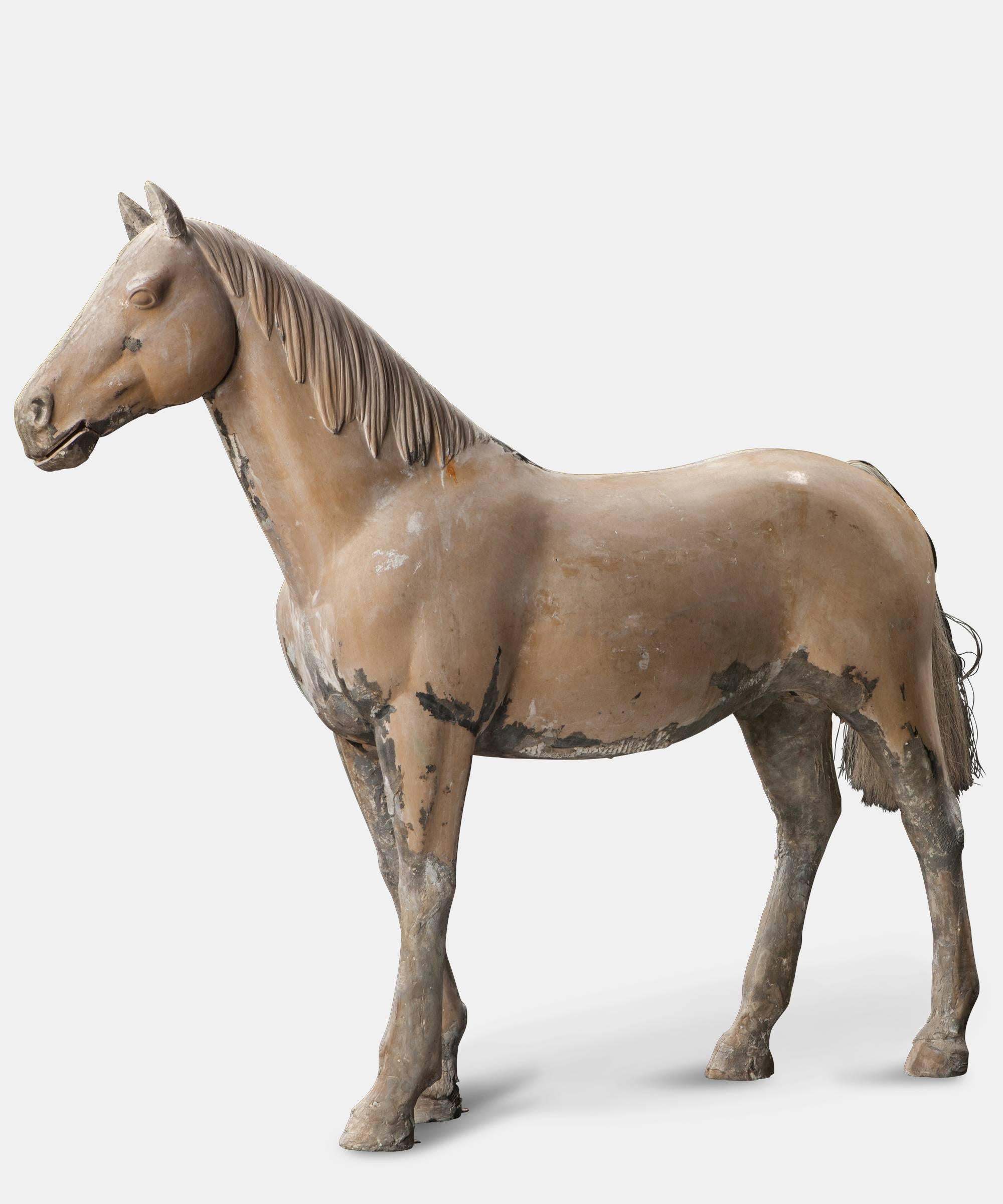 A fiberglass study of a pony originally made for a mining museum. Nickname "Wonderful Eric."