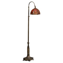 Overlay Floor Lamp Attributed to Handel, America circa 1930