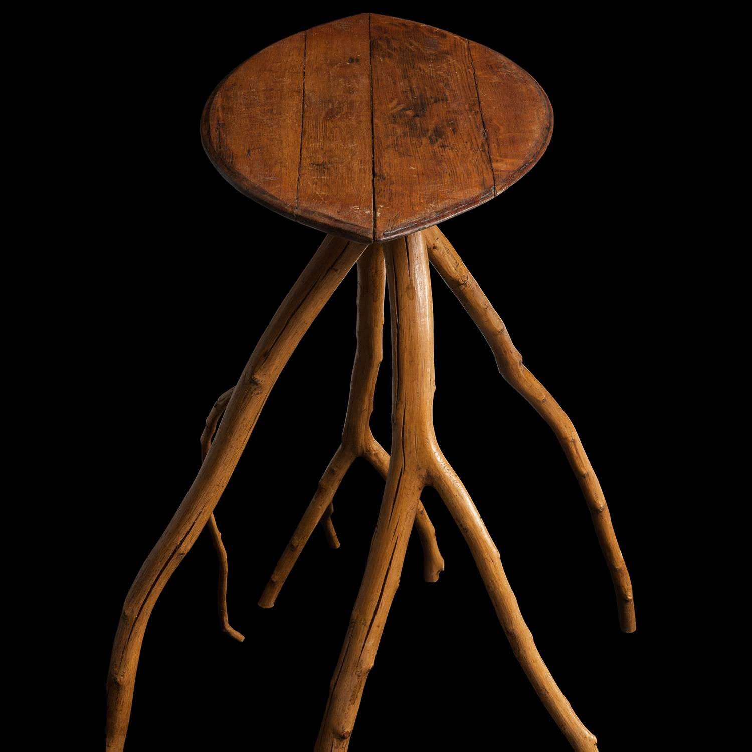 Early 20th Century Twig Side Table