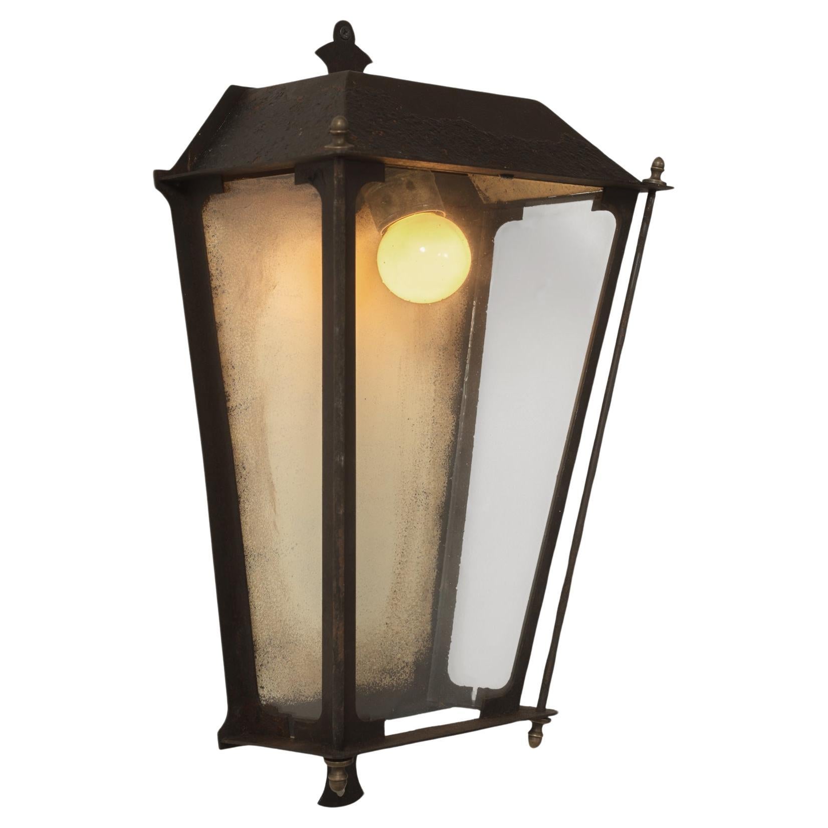 Outdoor Metal Sconce, Made in Italy For Sale