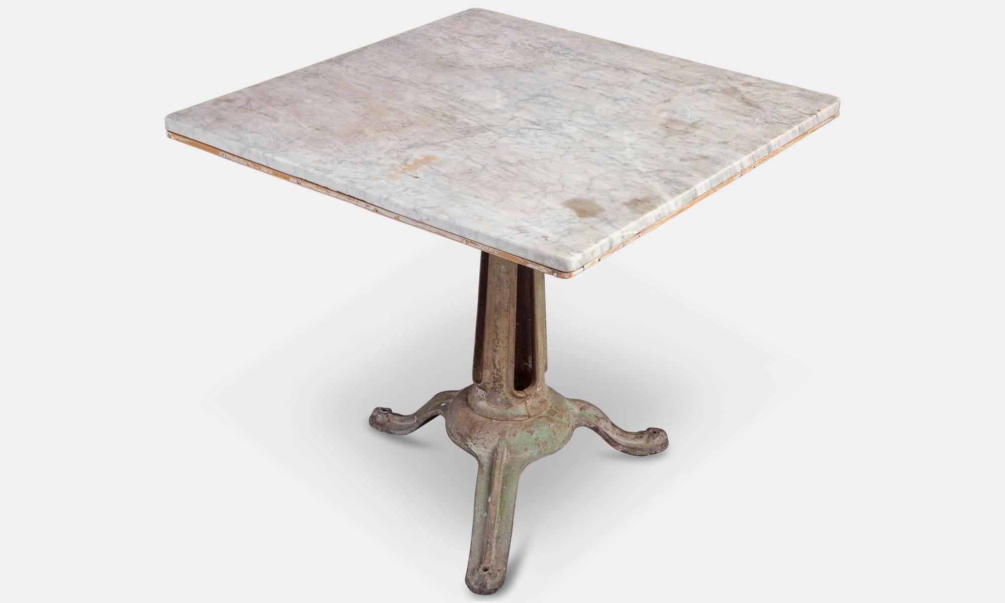French Marble Side Table, circa 1920